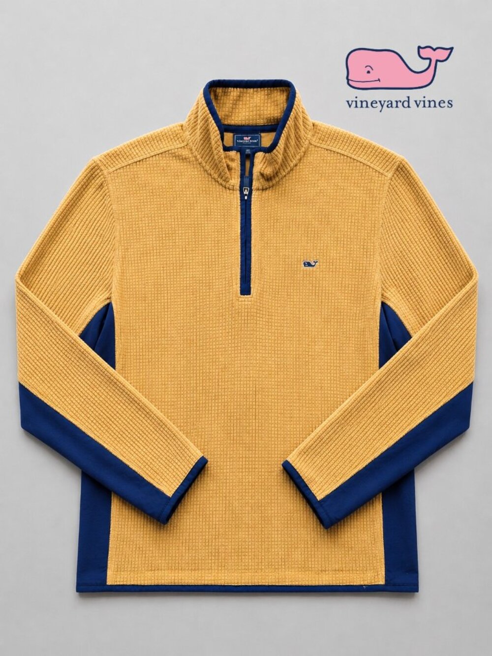 Vineyard Vines Men’s Saltwater Waffle Quarter Zip Pullover